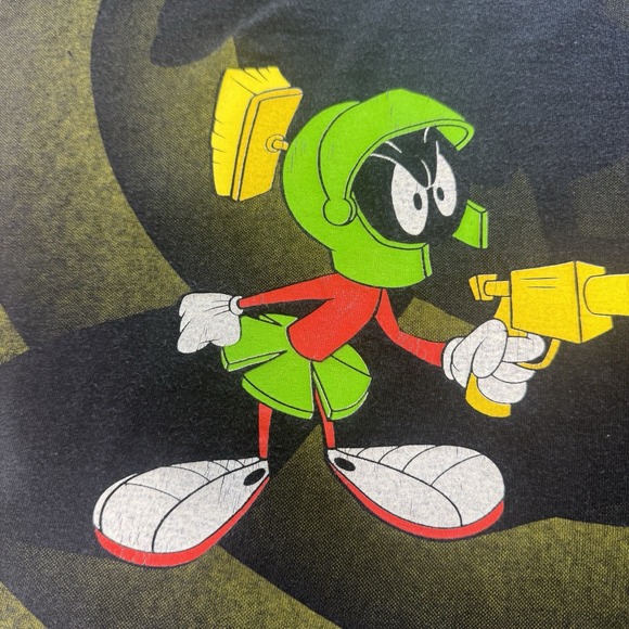 Vintage 1992 Marvin the Martian T-Shirt Mens Large Wild Oats Looney Tunes AOP - Picture 12 of 12